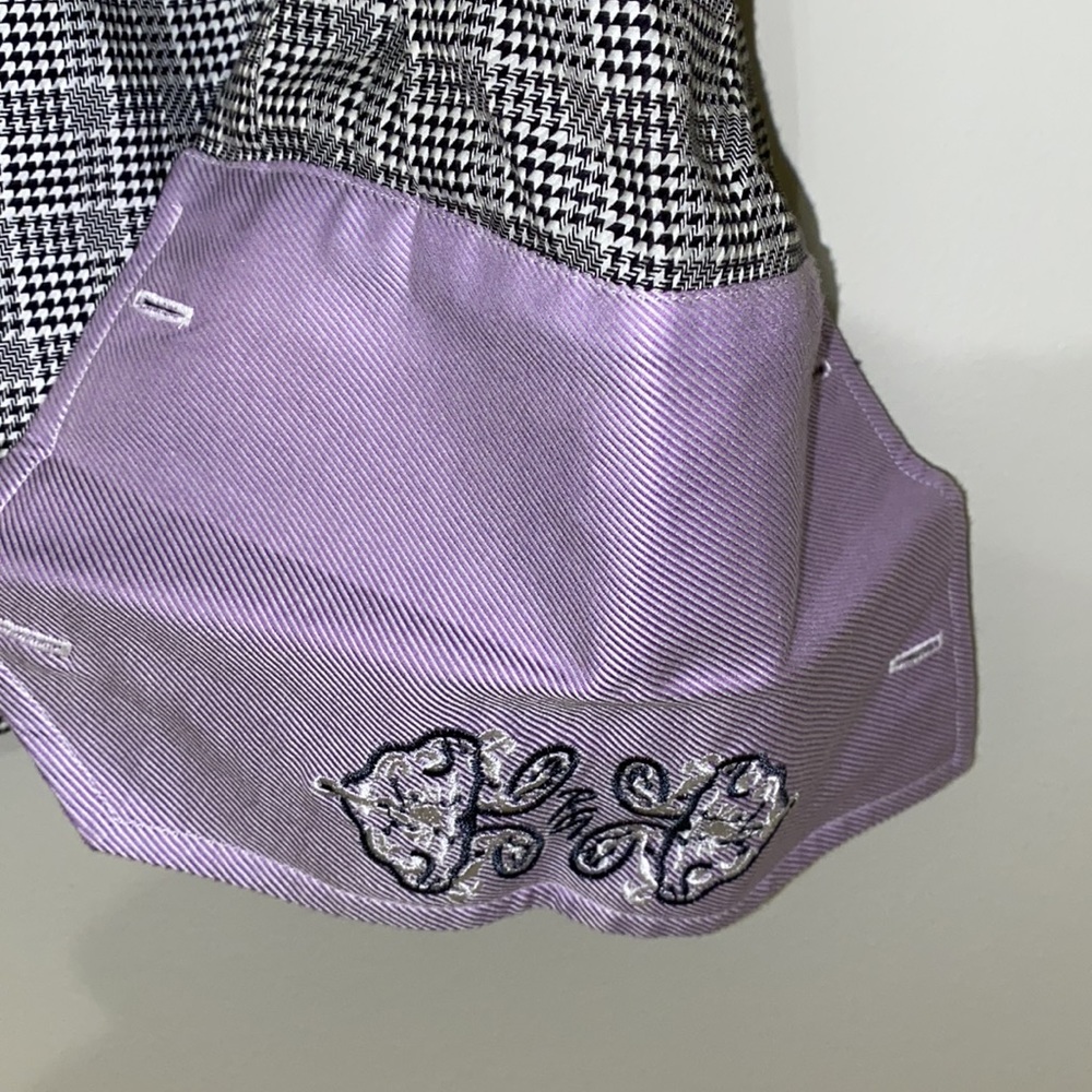 Robert Graham, 39/15.5, 100 % cotton, cufflink cuff, long sleeve, houndstooth - Picture 4 of 9